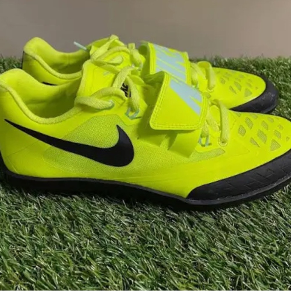 Nike Women Neon Yellow Athletic Throwing Shoes for Track & Field